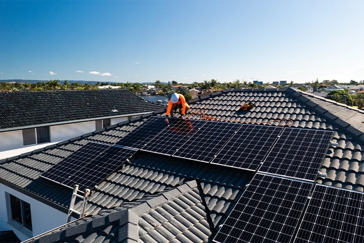 Residential solar power plant